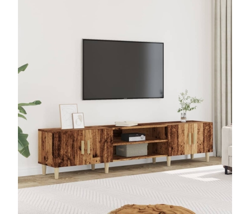 Mueble de TV madera ingeniería madera envejecida 180x31,5x40 cm