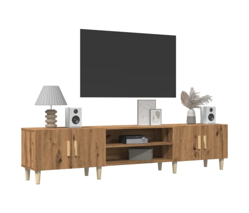 Mueble de TV madera de ingeniería roble artisan 180x31,5x40 cm