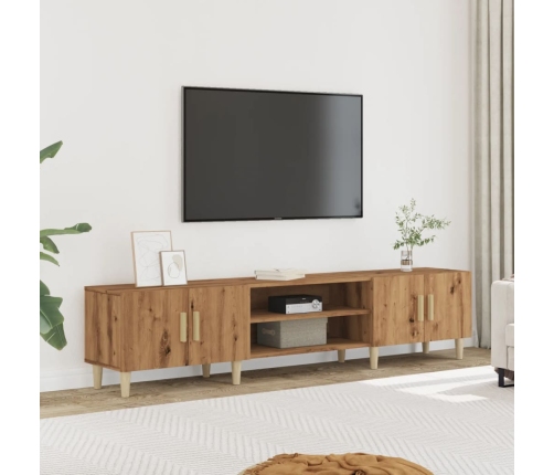 Mueble de TV madera de ingeniería roble artisan 180x31,5x40 cm