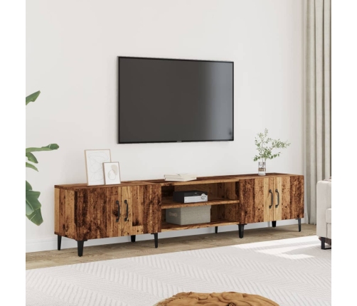 Mueble de TV madera ingeniería madera envejecida 180x31,5x40 cm