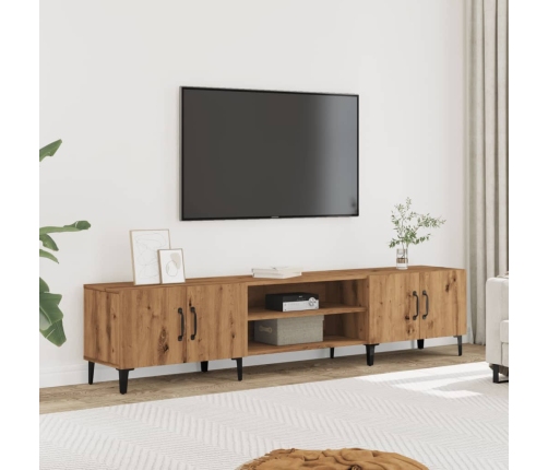 Mueble de TV madera de ingeniería roble artisian 180x31,5x40 cm