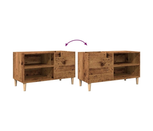 Mueble discos madera de ingeniería roble artisan 84,5x38x48 cm