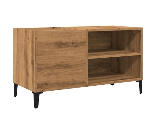 Mueble discos madera de ingeniería roble artisan 84,5x38x48 cm