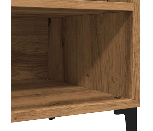 Mueble discos madera de ingeniería roble artisan 84,5x38x48 cm