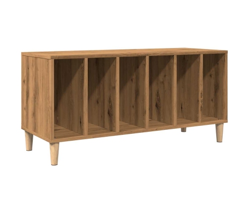 Mueble discos madera de ingeniería roble artisan 100x38x48 cm