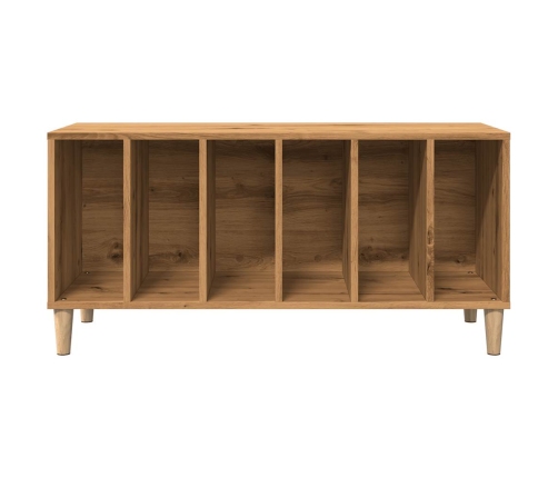 Mueble discos madera de ingeniería roble artisan 100x38x48 cm