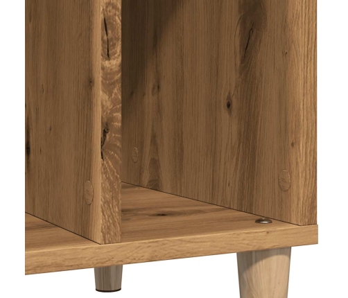 Mueble discos madera de ingeniería roble artisan 100x38x48 cm