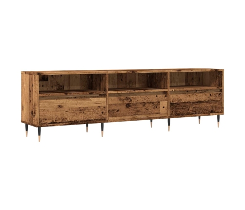 Mueble de TV madera ingeniería madera envejecida 150x30x44,5 cm