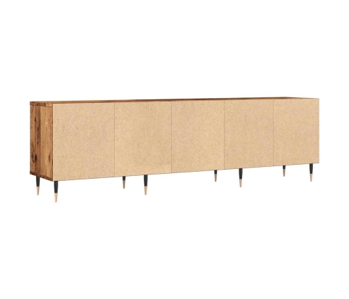 Mueble de TV madera ingeniería madera envejecida 150x30x44,5 cm