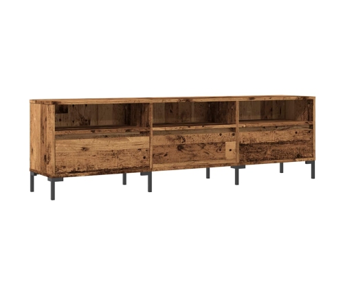 Mueble de TV madera ingeniería madera envejecida 150x30x44,5 cm