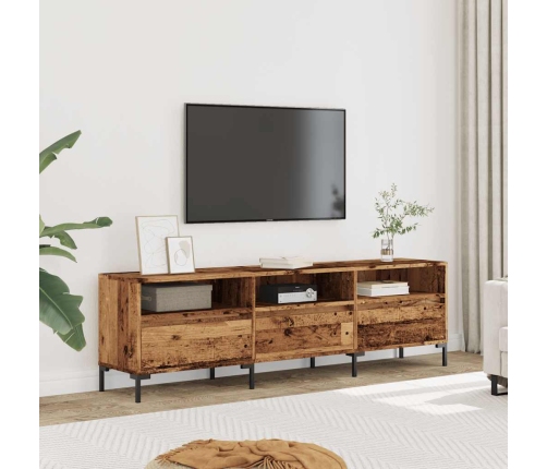 Mueble de TV madera ingeniería madera envejecida 150x30x44,5 cm