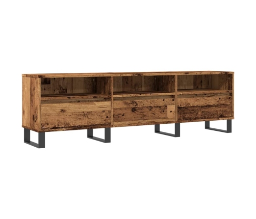 Mueble de TV madera ingeniería madera envejecida 150x30x44,5 cm