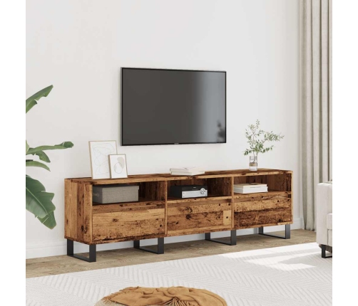 Mueble de TV madera ingeniería madera envejecida 150x30x44,5 cm