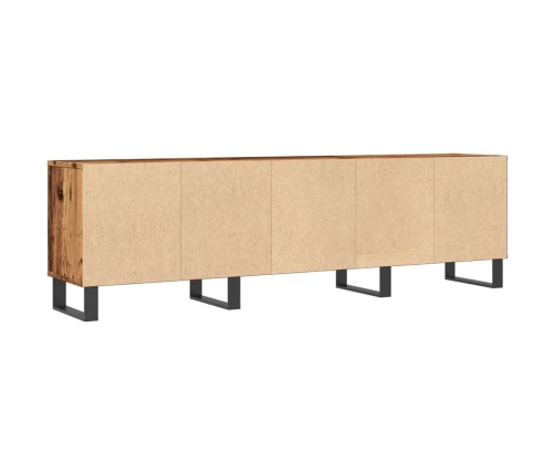 Mueble de TV madera ingeniería madera envejecida 150x30x44,5 cm