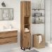 Armario de baño madera contrachapada roble artisan 30x30x190 cm