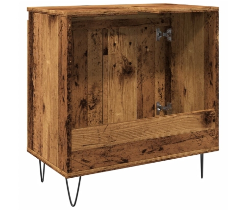 Armario de baño madera de ingeniería envejecida 58x33x60 cm
