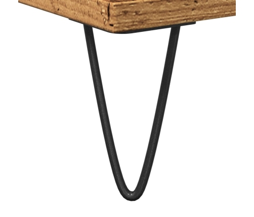Armario de baño madera de ingeniería envejecida 58x33x60 cm