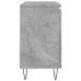 Mueble de lavabo madera ingeniería gris hormigón 65x33x60 cm