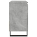 Mueble de lavabo madera ingeniería gris hormigón 65x33x60 cm