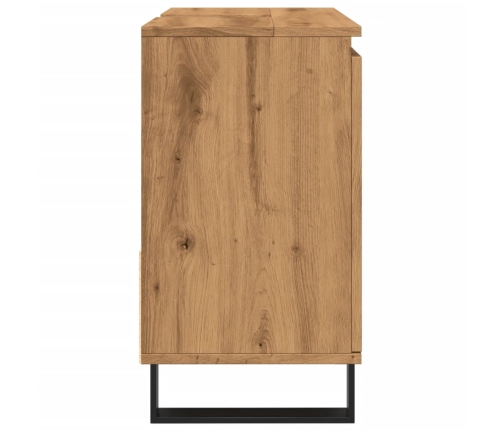 Mueble de lavabo madera de ingeniería roble artisan 65x33x60 cm