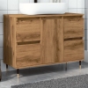 Mueble de baño madera de ingeniería roble artisan 80x33x60 cm