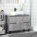 Mueble de lavabo madera de ingeniería gris hormigón 80x33x60 cm