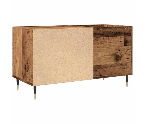 Mueble para discos madera ingeniería envejecida 84,5x38x48 cm