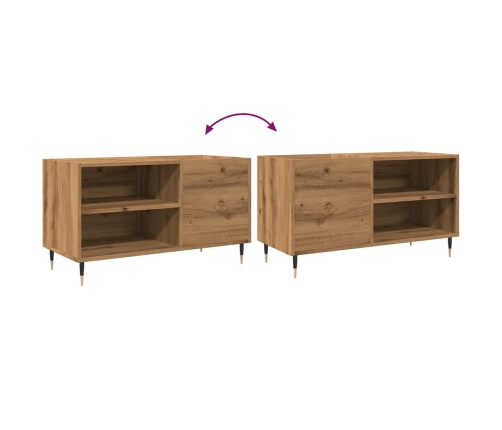 Mueble discos madera de ingeniería roble artisan 84,5x38x48 cm