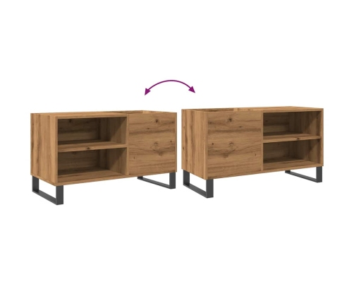 Mueble discos madera de ingeniería roble artisan 84,5x38x48 cm