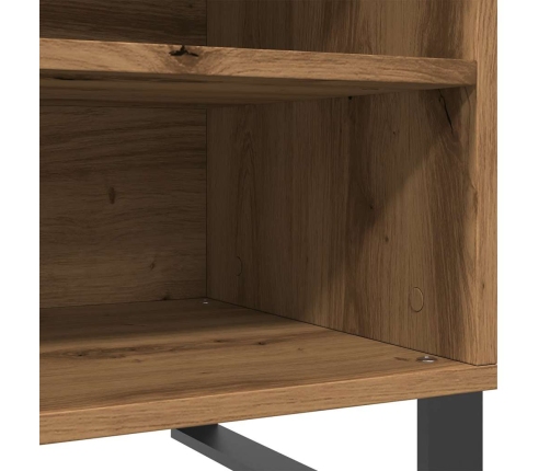 Mueble discos madera de ingeniería roble artisan 84,5x38x48 cm