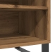 Mueble discos madera de ingeniería roble artisan 84,5x38x48 cm