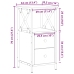 Mesita de noche madera ingeniería envejecida 34x35,5x70 cm