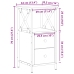 Mesitas de noche 2 ud madera ingeniería envejecida 34x35,5x70cm