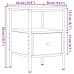 Mesitas noche 2 uds madera ingeniería roble artisan 34x36x50 cm