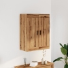 Armario de pared madera ingeniería roble artisian 69,5x34x90 cm