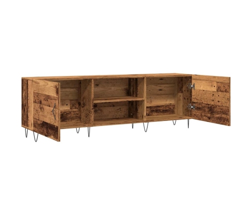 Mueble de TV madera de ingeniería envejecida 150x30x50 cm