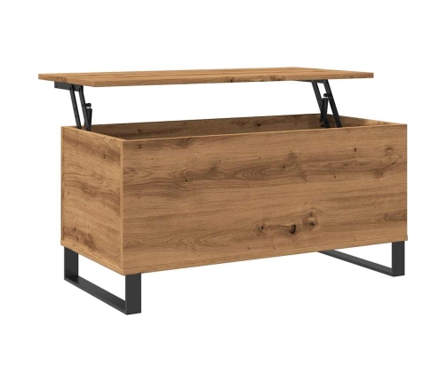 Mesa de centro madera de ingeniería roble artisan 90x44,5x45 cm