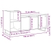 Mueble para TV madera de ingeniería roble artisan 100x35x55 cm