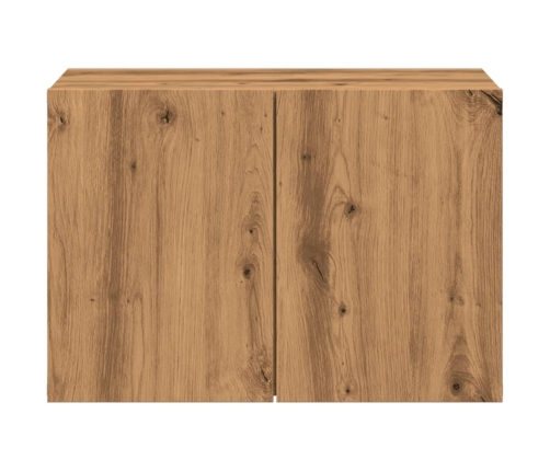 Mueble para TV de pared roble artesanal 60x30x41 cm