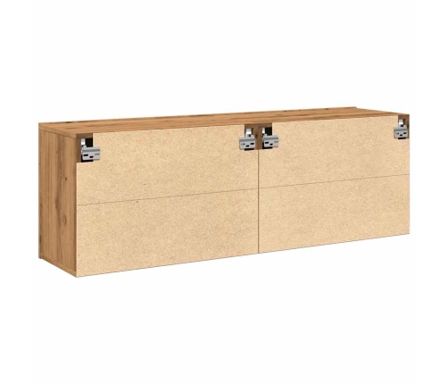 Muebles para TV de pared 2 unidades roble artesanal 60x30x41 cm