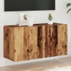 Mueble de TV de pared madera envejecida 80x30x41 cm