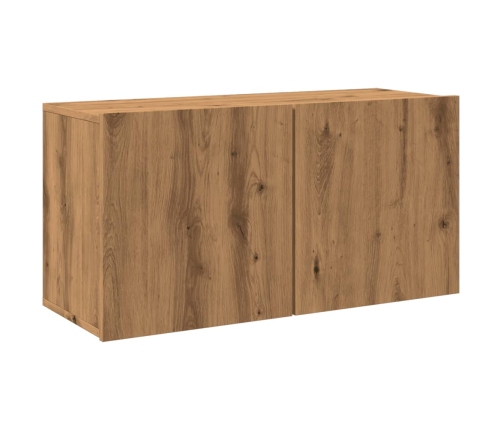 Mueble de TV de pared roble artisian 80x30x41 cm