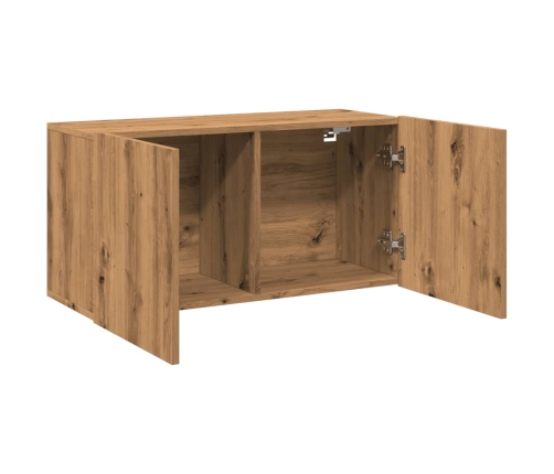 Mueble de TV de pared roble artisian 80x30x41 cm