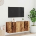 Mueble de TV de pared madera envejecida 100x30x41 cm