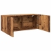 Mueble de TV de pared madera envejecida 100x30x41 cm