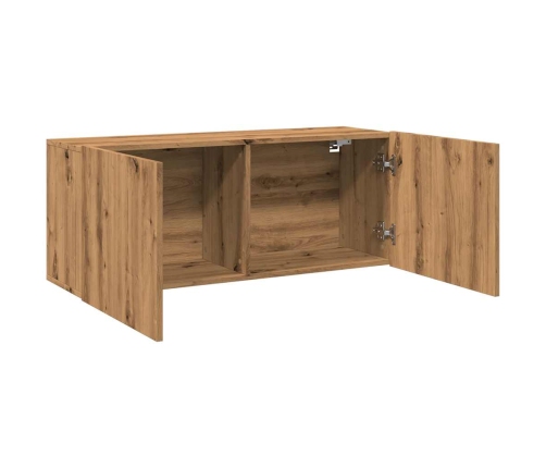 Mueble para TV de pared roble artisian 100x30x41 cm