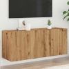 Mueble para TV de pared roble artisian 100x30x41 cm