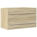 Armario para lavabo aglomerado madera envejecida 80x38,5x48 cm