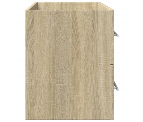 Armario para lavabo aglomerado madera envejecida 80x38,5x48 cm