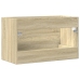 Armario para lavabo aglomerado madera envejecida 80x38,5x48 cm